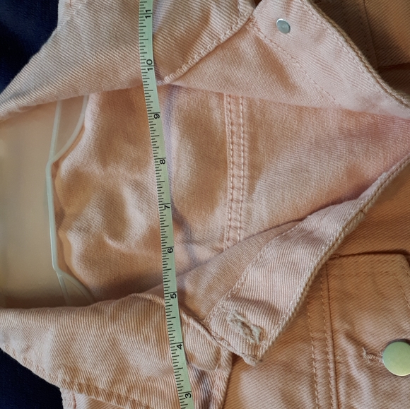 Pink Denim Vest Distressed - Picture 7 of 7